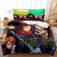 thumbnail image 1 of Carto-on Ani-me Duve-t Cov-er B-eddin -- g Jujutsu Kaisen- 3 Piece SetBed Duvet Cove-r with Pillowc-aces Super Soft Duvet- Cover with- Pillowcases, 1 of 5