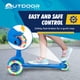 thumbnail image 3 of Patinete para niños Outdoor Cruiser de 3 ruedas con inclinado para conducir, azul, 3 of 7