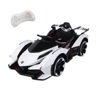 Mundo Online - Auto Electrico Para Niños Con Control Remoto Luces Y Sonido Blanco