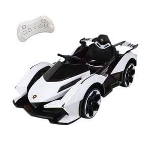 Mundo Online - Auto Electrico Para Niños Con Control Remoto Luces Y Sonido Blanco