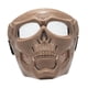 thumbnail image 5 of Gafas De Calavera Máscara Ajustable Para Esquiar Nieve Motociclismo Película Prop Caqui Lente Transparente, 5 of 5