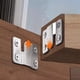 thumbnail image 4 of Set Colgador Empotrado Acero inox espejos Cuadros Montaje, 4 of 8