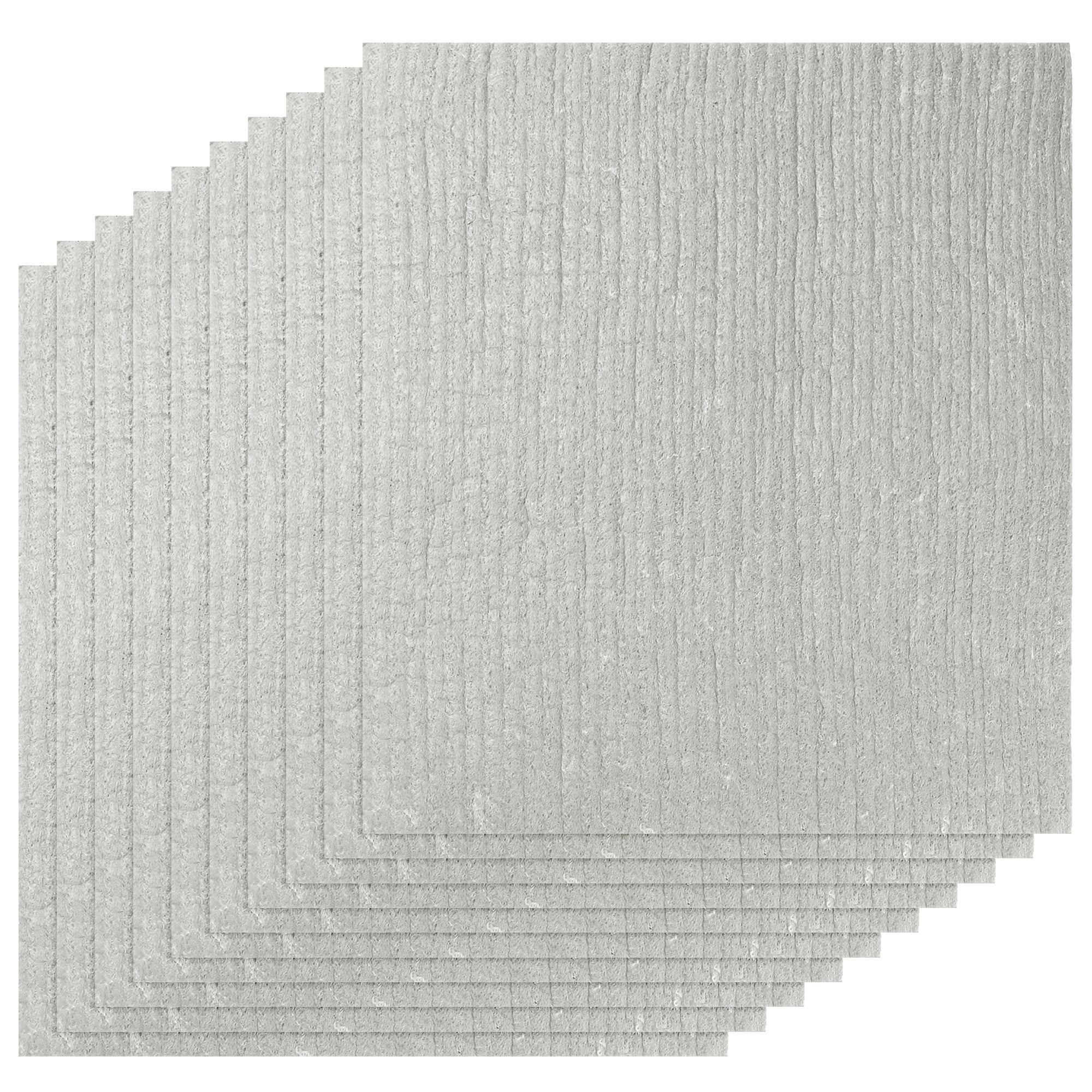 Regalwoven Paños De Cocina Reutilizables Suecos, Trapos De Esponja De Celulosa Súper Absorbentes, 7" X 8" Gris 10