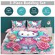 thumbnail image 5 of Hello Kitty Print Bedding Set Pattern Duvet Cove Set 3 Pieces 1 Quilt Cover And 2 Pillowcases for Women Men Teens, 5 of 5