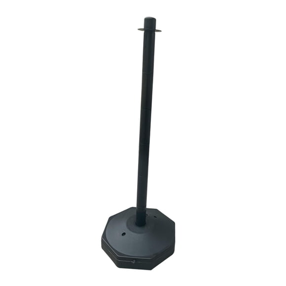 Poste de Tráfico de 33 Pulgadas, Poste de Estacionamiento Cónico, Señal de Precaución para Entrada, Versátil con Base Rellenable, Soporte de Calle Par Negro