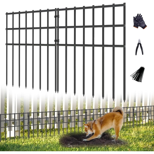 Cerca Barrera Para Animales De Jardín Paquete De 25 Sin Excavación 43 Cm De Alto X 8 2 M De Largo