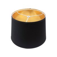Ioensy - Pantalla De Tela De Repuesto Para Lámpara De Mesa Pequeña, Para Dormitorio, Mesita De Noche, Hogar, Color Negro