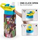 thumbnail image 4 of Dream SMP Botella de Agua con Tapa Pop Top de Un Toque, Acero Inoxidable, a Prueba de Fugas, para Deportes, Botella Infantil azul 12 oz, 4 of 6