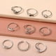 thumbnail image 3 of 9-Piece Adjustable Foot Ring Set - Snake, Butterfly, Dragonfly, Dolphin & Heart Shapes - Perfect for Women & Girls!, 3 of 4