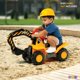 thumbnail image 5 of Tractores de juguete Ride On Excavator con música para niños con casco, 5 of 9