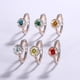 thumbnail image 2 of Anillos de Moissanita de Oro Blanco de 18K de 1 Uds para Mujer Regalo Color D Claridad VVS1 Anillos de Diamante Anillo de Plata Esterlina S925 Joyería Anillos de Compromiso de Moissanita con, 2 of 8