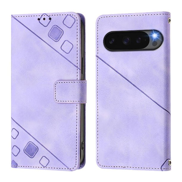 Funda Cartera para Google Pixel 10 5G con Soporte y Ranuras, Resistente a Golpes y Rayones Morado