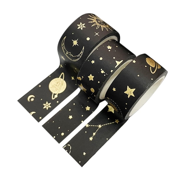 Conjunto De Cintas Washi De 3 Rollos Cinta Adhesiva De Papel Decorativa Suministros Para Álbumes De Recortes Papel De Envolver Artesanal Decoració Estilo E