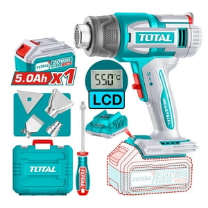 Pistola De Calor Inalambrica Digital 20V, Batería Y Cargador Total