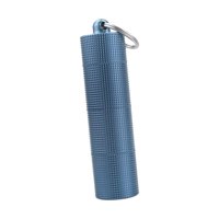Magideal - Pastillero Portátil De Aleación De Aluminio Para Tabletas, Práctico Llavero Compacto, Pastillero, Organizador Para Viajes, Camping, Bolsillo Al Aire Azul