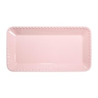Bandeja Para Servir Paris Hilton, Cerámica, Cerámica, 38 X 20 Cm, Color Rosa