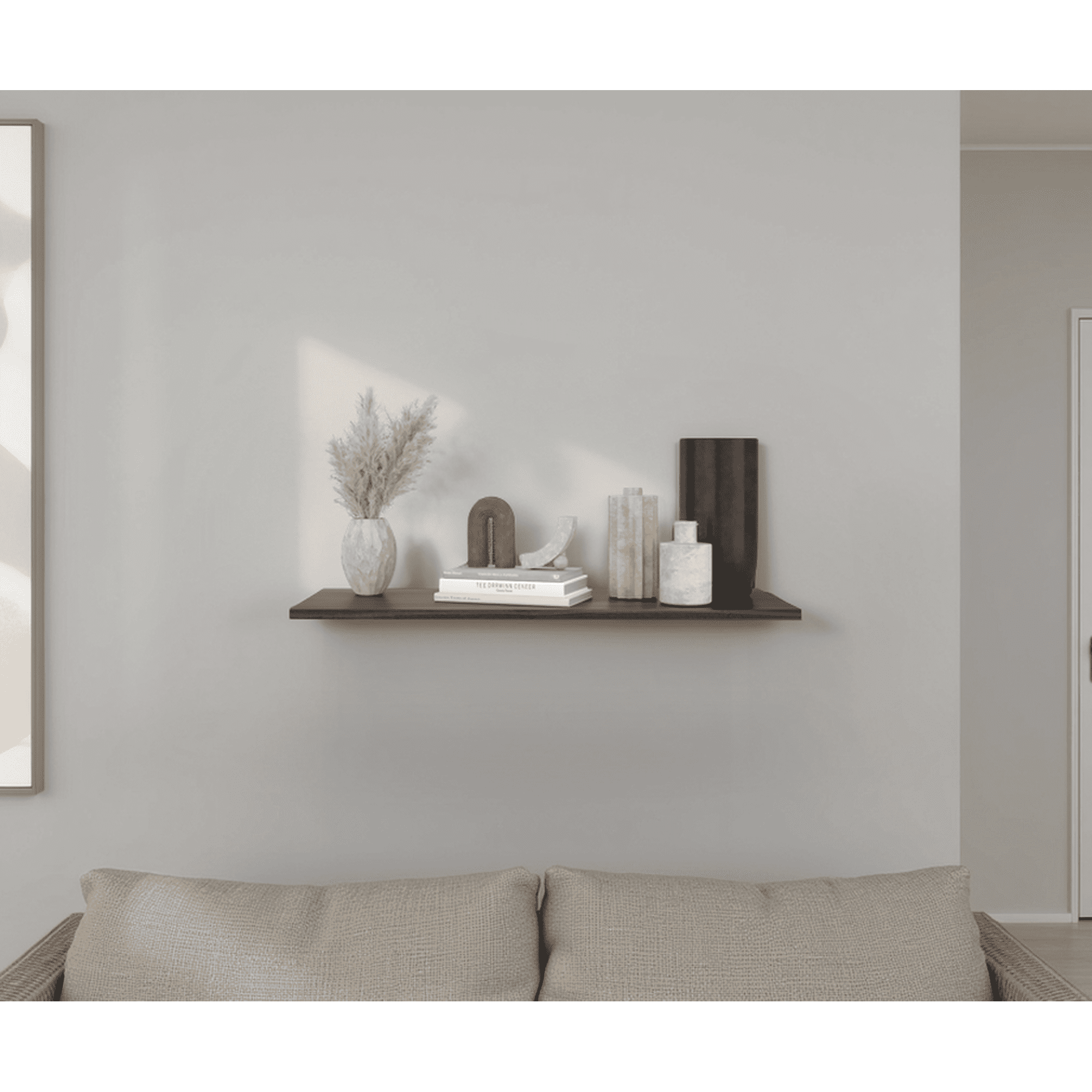 Tuhome - Repisa Flotante Coruña 15x80x30 Cm Milan