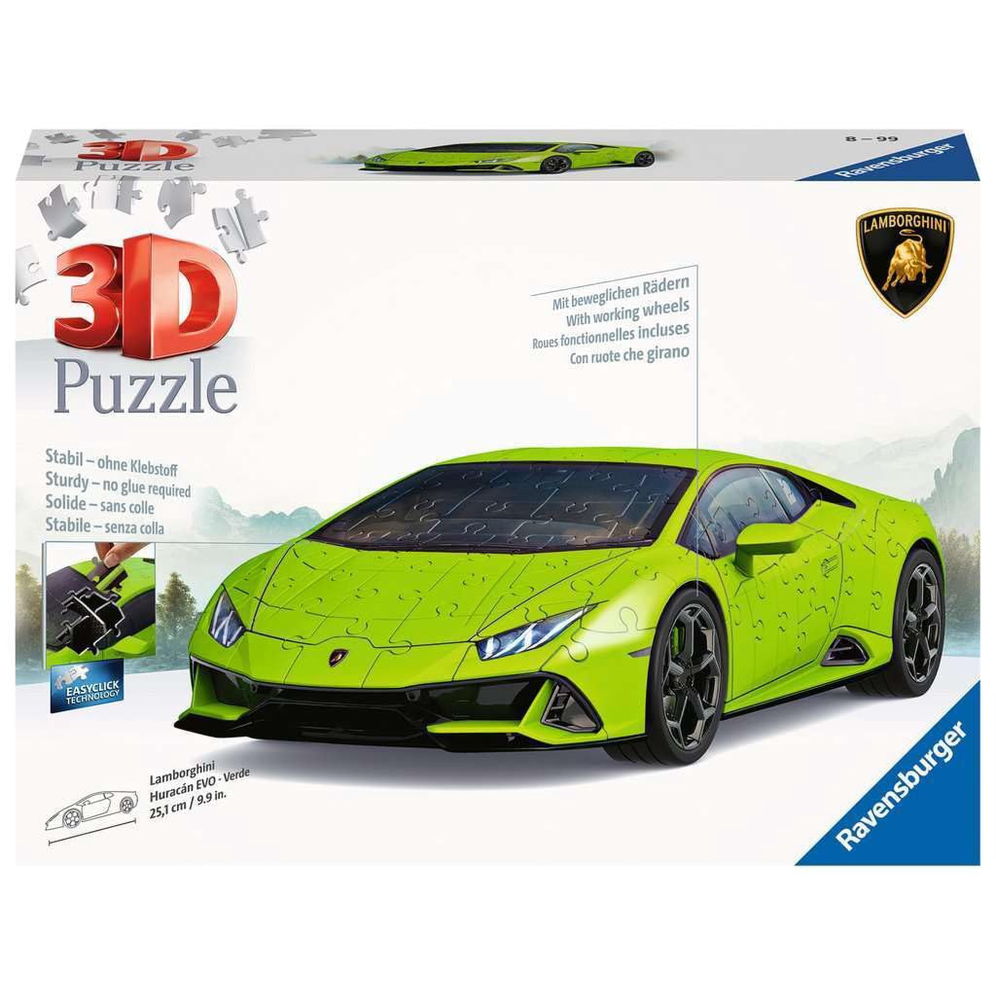 Rompecabezas 3d Ravensburger Lamborghini Huracán Evo Verde