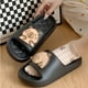 thumbnail image 3 of Sandalias Capibara Unisex Confort Chancla Verano - Negro - 38 39, 3 of 5
