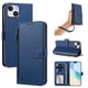 thumbnail image 1 of Funda con Billetera para [iPhone 13/iPhone 14] con Bolsillo Zipper y Tarjetero Azul, 1 of 6