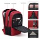 thumbnail image 4 of Mochila de viaje para portátil Monsdle, antirrobo, USB 15.6 pulgadas, roja, 4 of 6