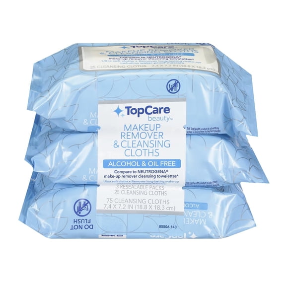 Desmaquillante Topcare 75 toallitas sin alcohol