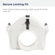 thumbnail image 5 of Asiento de inodoro elevado Drive Medical RTL12027RA con brazos acolchados, 5 of 7