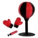 thumbnail image 3 of Saco De Boxeo De Escritorio Para Entrenamiento, Mesa De Fitness Duradera Para Golpear, Pelota Para Golpear, Color Negro Y Rojo Con Guantes, 3 of 3