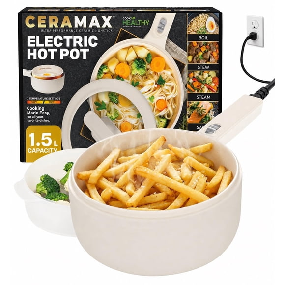 Olla eléctrica CERAMAX PRO de 1,5 L con recubrimiento cerámico