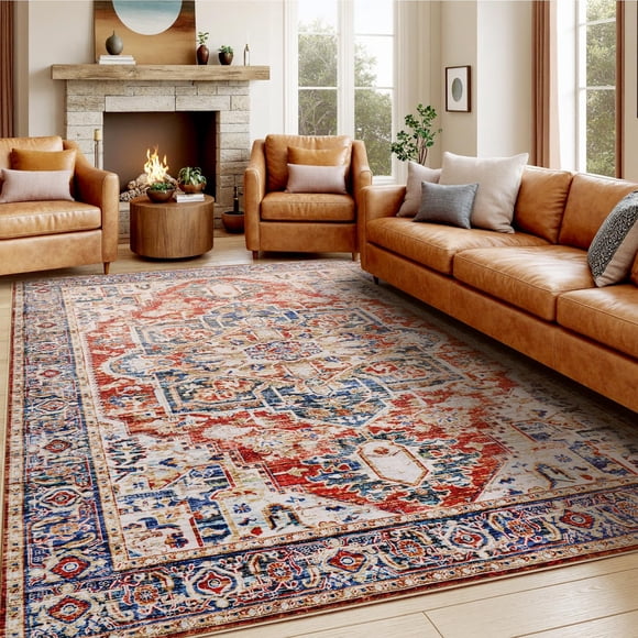 Alfombra lavable AMADA HOMEFURNISHING 9x12 ft vintage