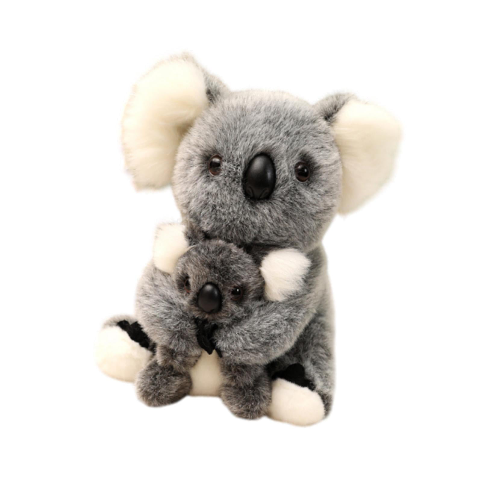 Magideal - Animal De Peluche Mamá Sostenga Un Pequeño Juguete De Peluche Koala, Colchado De Tiros, Koala Oso Huggable Juguete Relleno Koala Peluche Para Regalos Gris