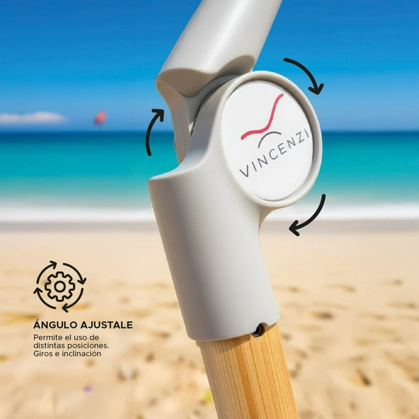 Quitasol Filtro Uv Sombrilla Paraguas Playa Terraza Vincenzi | Lider