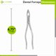 thumbnail image 3 of Pinzas de extracción dental Cynamed para incisivos y premolares superiores de acero, 3 of 7