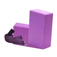 Ioensy - Bloque De Yoga Portátil Antideslizante Para Culturismo, Pilates Y Estiramientos, Color Morado