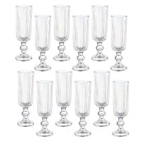 Set 12 Copas Flute Talladas 160Ml Lisa Allegra De Vidrio