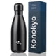 thumbnail image 1 of Botella De Agua 350 Ml De Acero Inoxidable Aislada Negra, 1 of 7