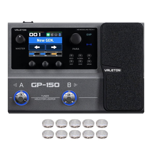 Procesador de guitarra Valeton GP-150 multiefectos con audio USB