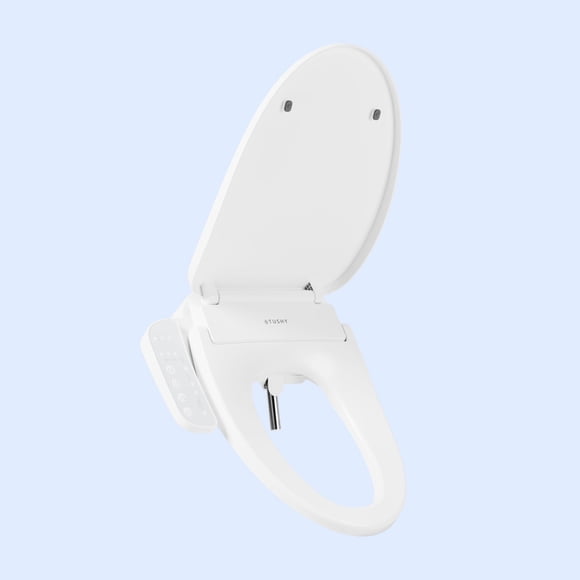 Asiento de inodoro TUSHY Cloud con bidé calefaccionado, alargado, agua tibia