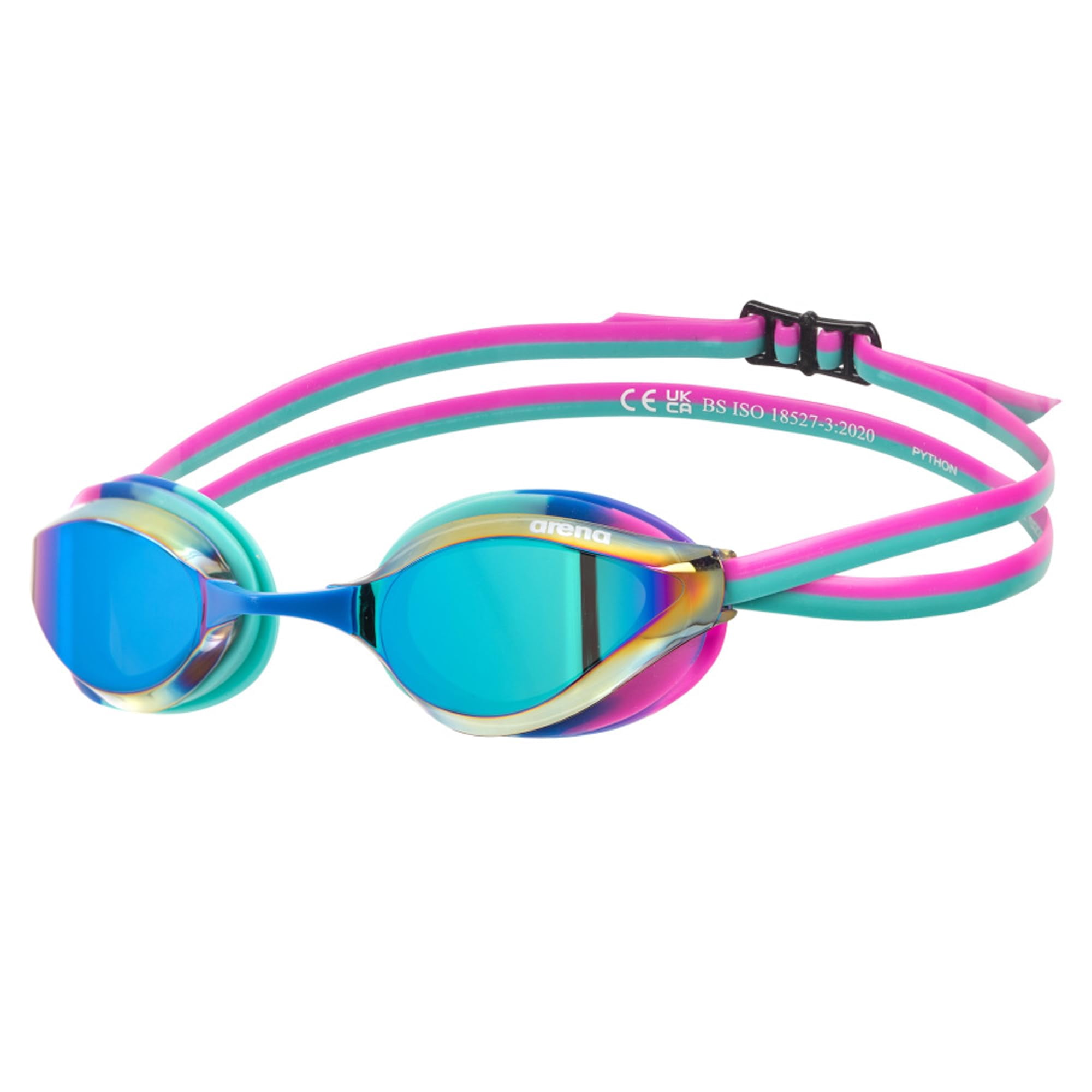 Gafas De Natación Arena Python Racing Unisex Con Lentes Antivaho Con Espejo