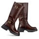 thumbnail image 5 of Botas Largas Mujer De Moda Tacon Grueso Vintage Weide CZY613, 5 of 8