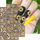 thumbnail image 2 of 2pcs, 5D Embossed Sunflower Nail Art Stickers,Self Adhesive Flower Nail Art Decals For DIY Or Nail Salons,Nail Art Supplies For Women And Girls, 2 of 2