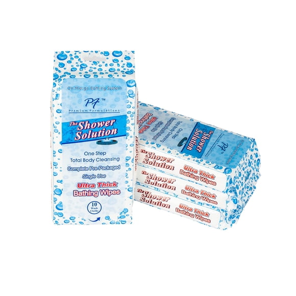 Toallitas de baño Premium Formulations Shower Solutions para adultos x40