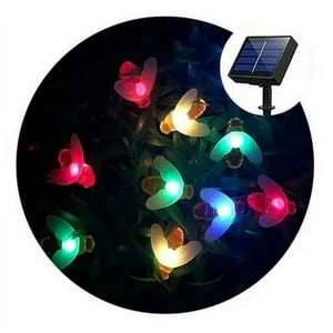 Disparo - Luces Navidad Led Abeja Solar 4M Rgb Decoracion Jardin