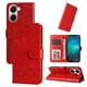 thumbnail image 1 of Funda tipo cartera FOXDOCK para Xiaomi Poco X7 Pro , diseño girasol en relieve, cuero PU, cierre magnético, soporte y tarjetero, 1 of 5
