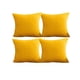 thumbnail image 2 of Juego De 4 Fundas De Terciopelo Trenzado Amarillo, 2 of 3