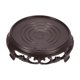 thumbnail image 1 of Soporte de exhibición para macetas Uxcell, base redonda de bonsái estilo madera de imitación de 4.5" de diámetro, decoración del hogar, negro, 1 of 7