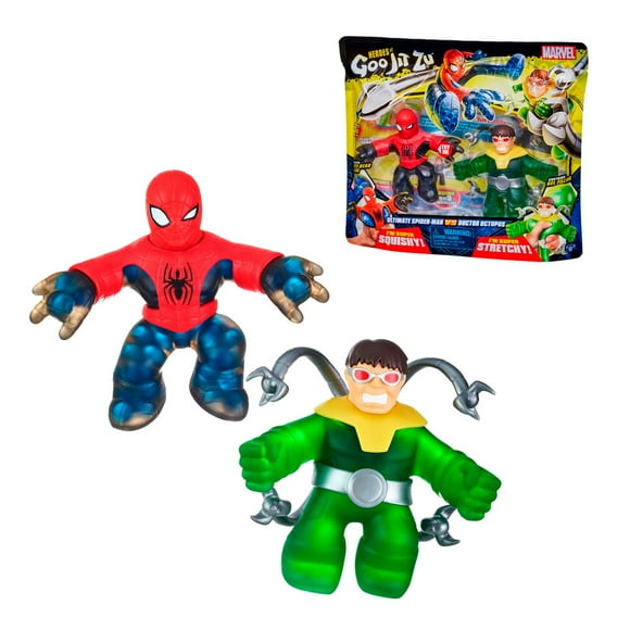 Figuras de acción HEROES OF GOO JIT ZU pack Spider Man y