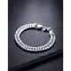 thumbnail image 2 of Pulsera 10 mm ancha chapada plata 925 calidad premium, 2 of 3
