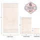 thumbnail image 3 of Juego de Toallas Lavish Home 6 piezas 525 GSM 100% algodón beige, 3 of 9