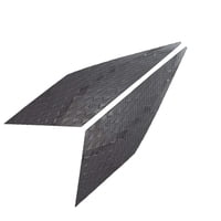 Ioensy - 2 Piezas De Pegatinas De Adornos Triangulares De Ventana Lateral Para Byd Atto 3 Yuan Plus